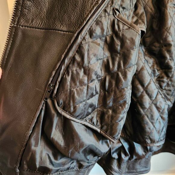 Hot Leathers Women's Leather Biker Moto Jacket Size Large - Picture 9 of 11